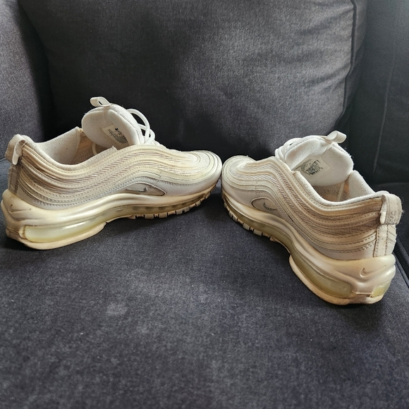 NIKE Air Max 97 Pure Platinum Running Shoes - Womens Size 8.5 - Picture 6 of 9